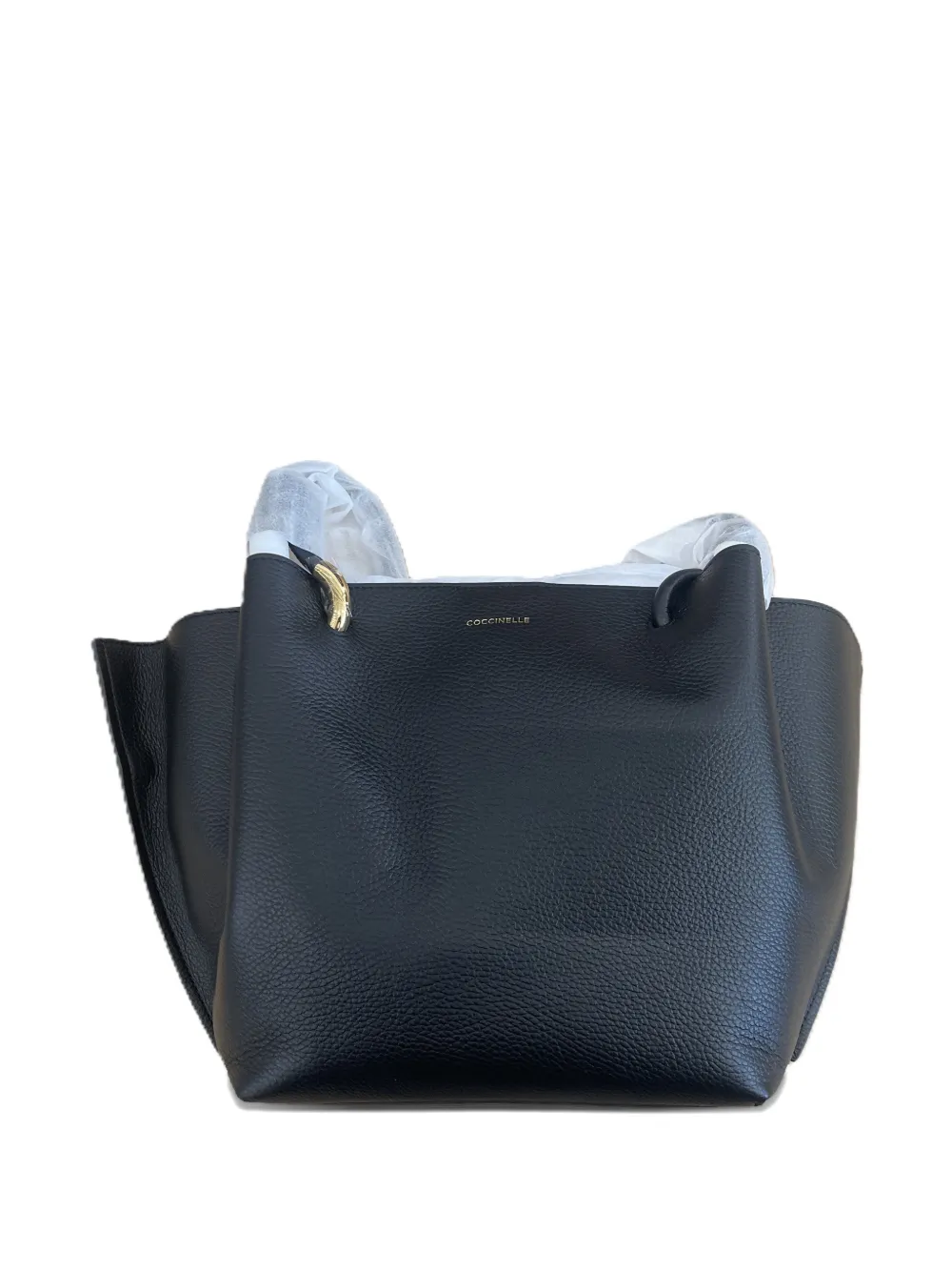 Coccinelle logo-detail tote bag - Black