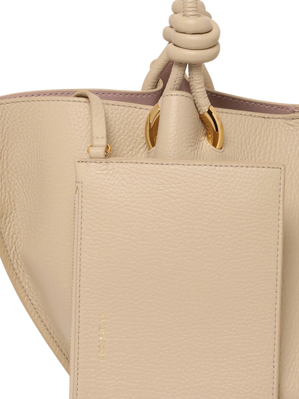 Coccinelle Shopper met kiezelkorrel Beige