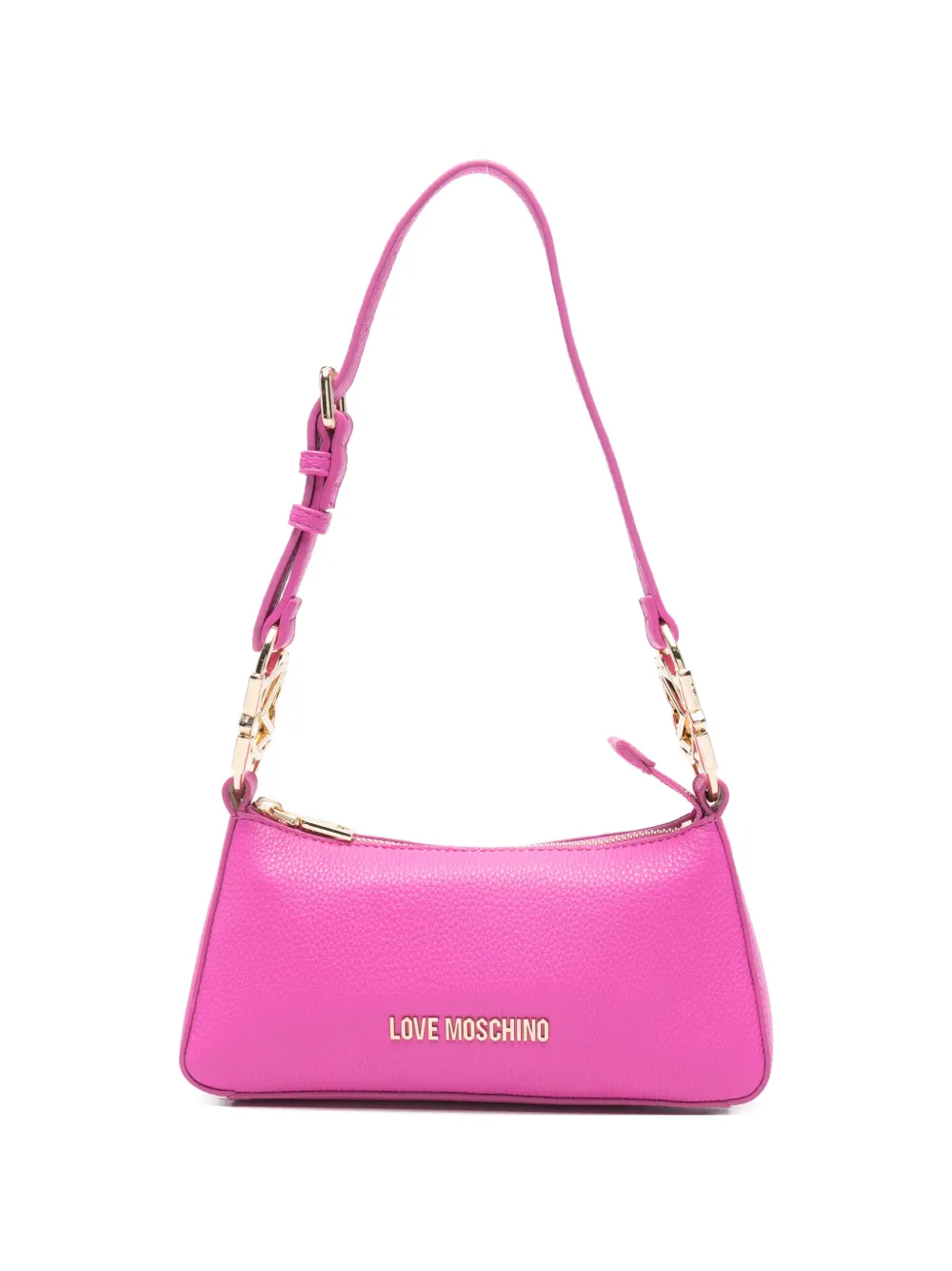 Love Moschino logo-lettering shoulder bag - Rosa