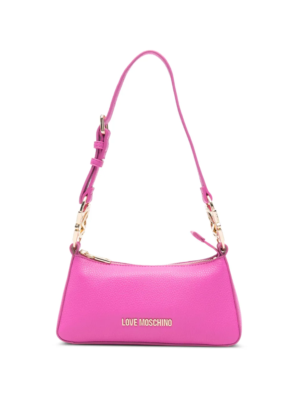 Love Moschino logo-lettering shoulder bag - Rosa
