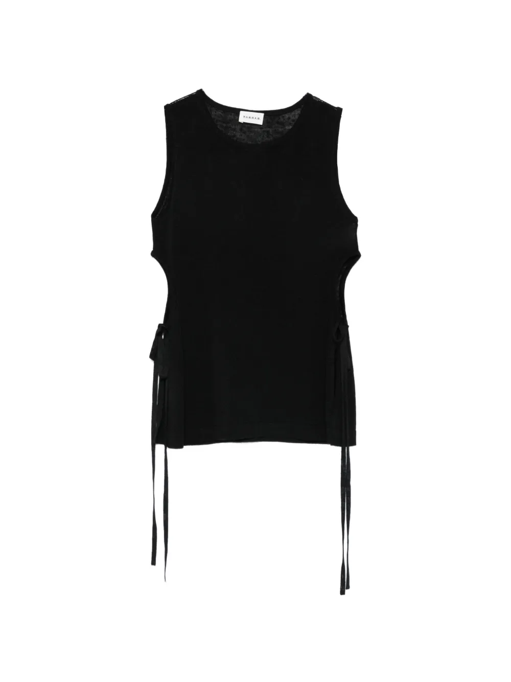 P.A.R.O.S.H. side-tie top - Nero