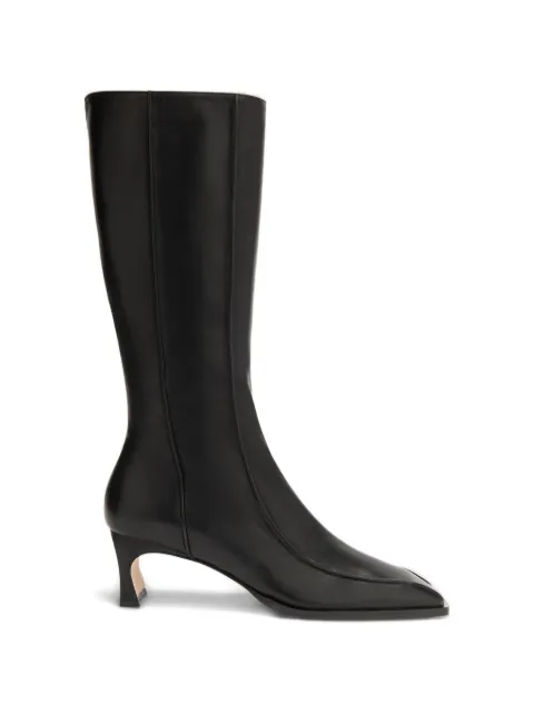 BY FAR Nieves square-toe leather boots