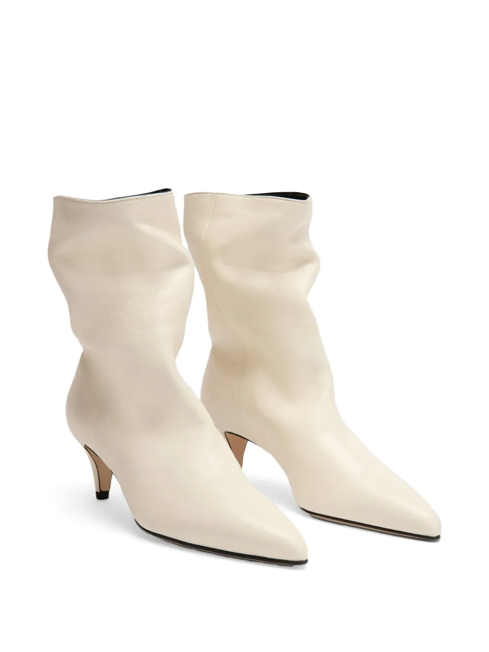 BY FAR Lysander Limewash laarzen met puntige neus Beige