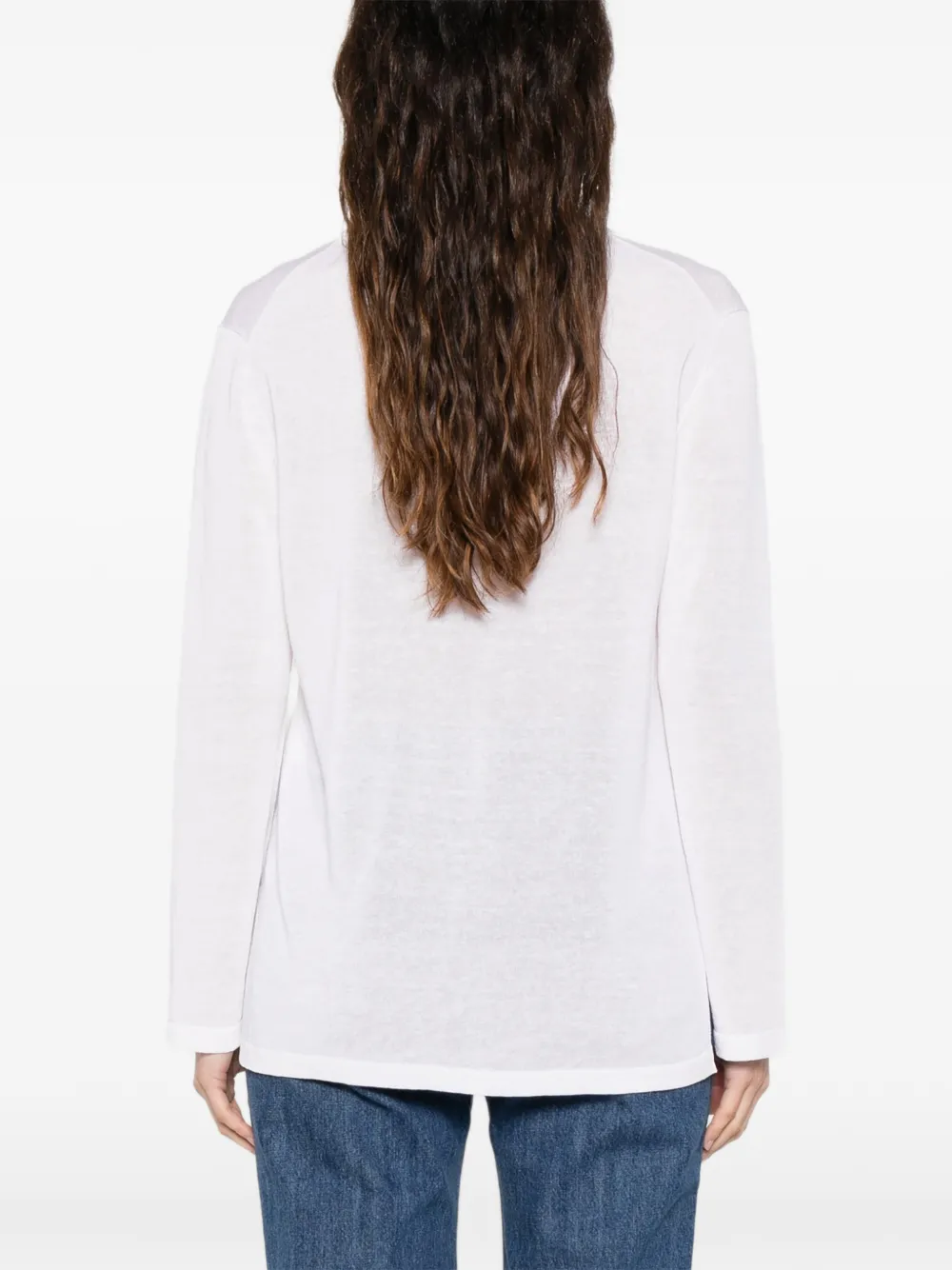 P.A.R.O.S.H. Blouse met V-hals Wit