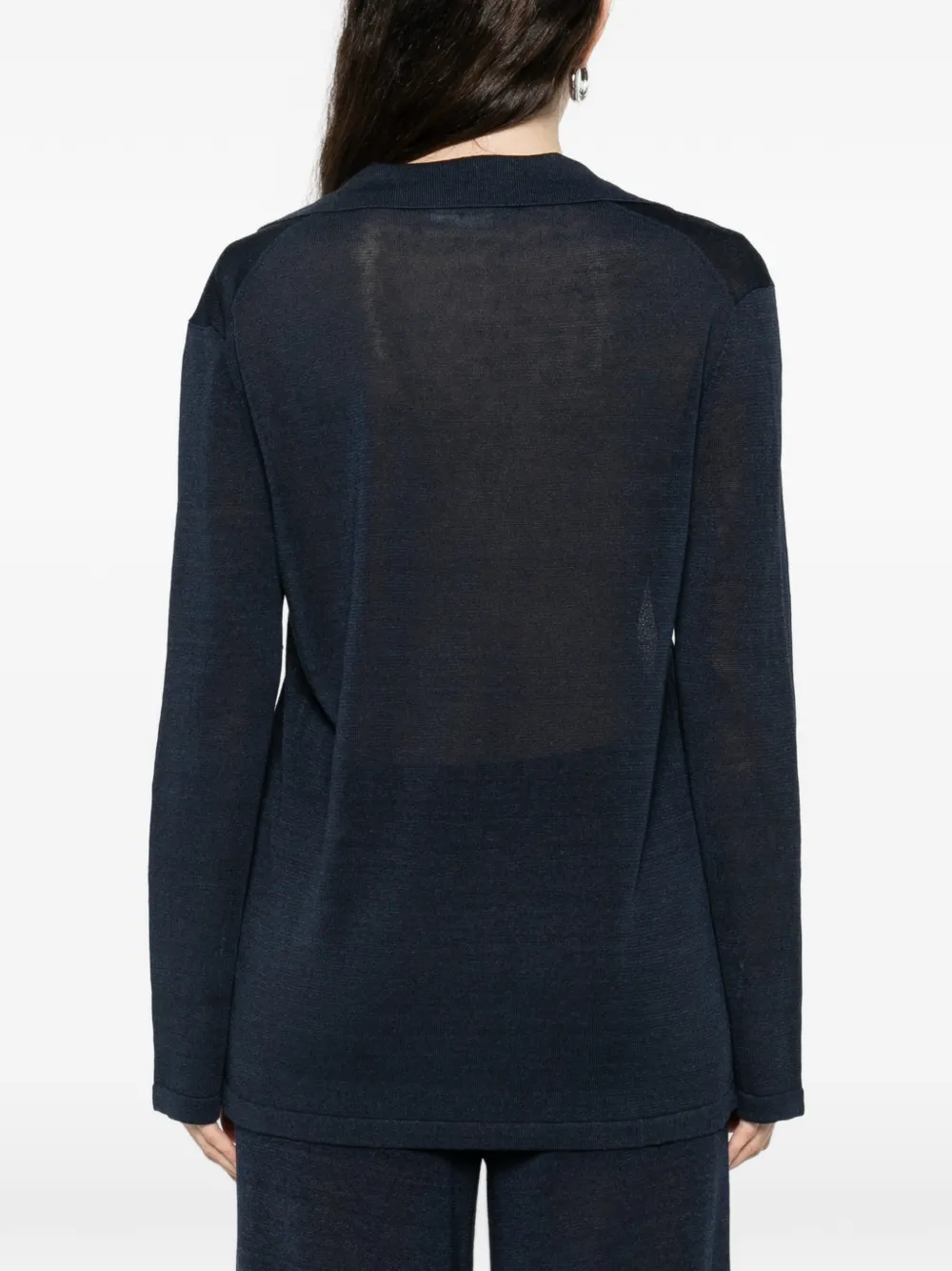 P.A.R.O.S.H. T-shirt met V-hals Blauw