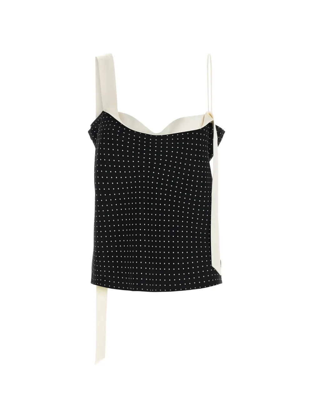 TOM FORD polka dot tuxedo band top - Nero
