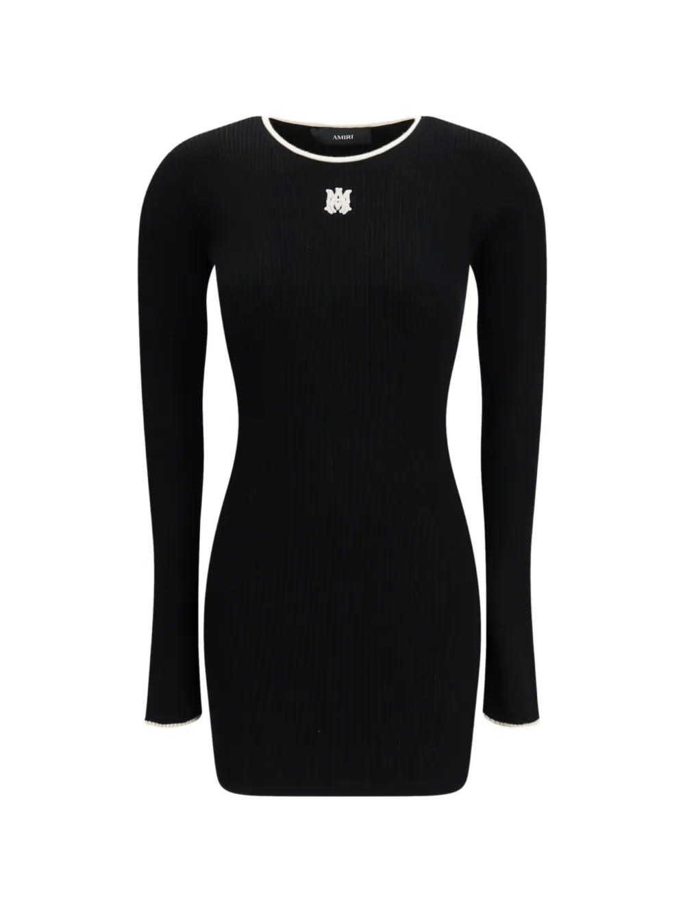 AMIRI MA logo-embroidery mini dress - Nero