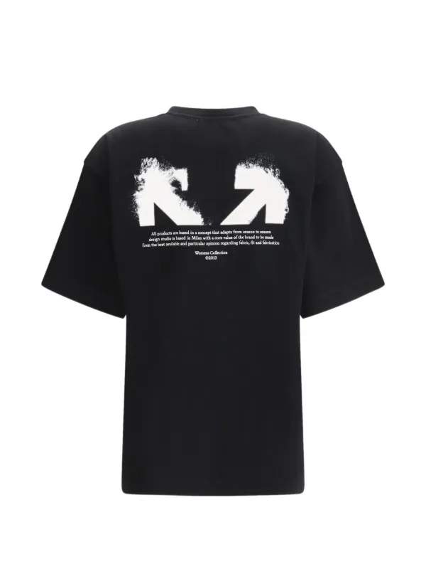 Off-White half-arrow-print T-shirt | Black | FARFETCH