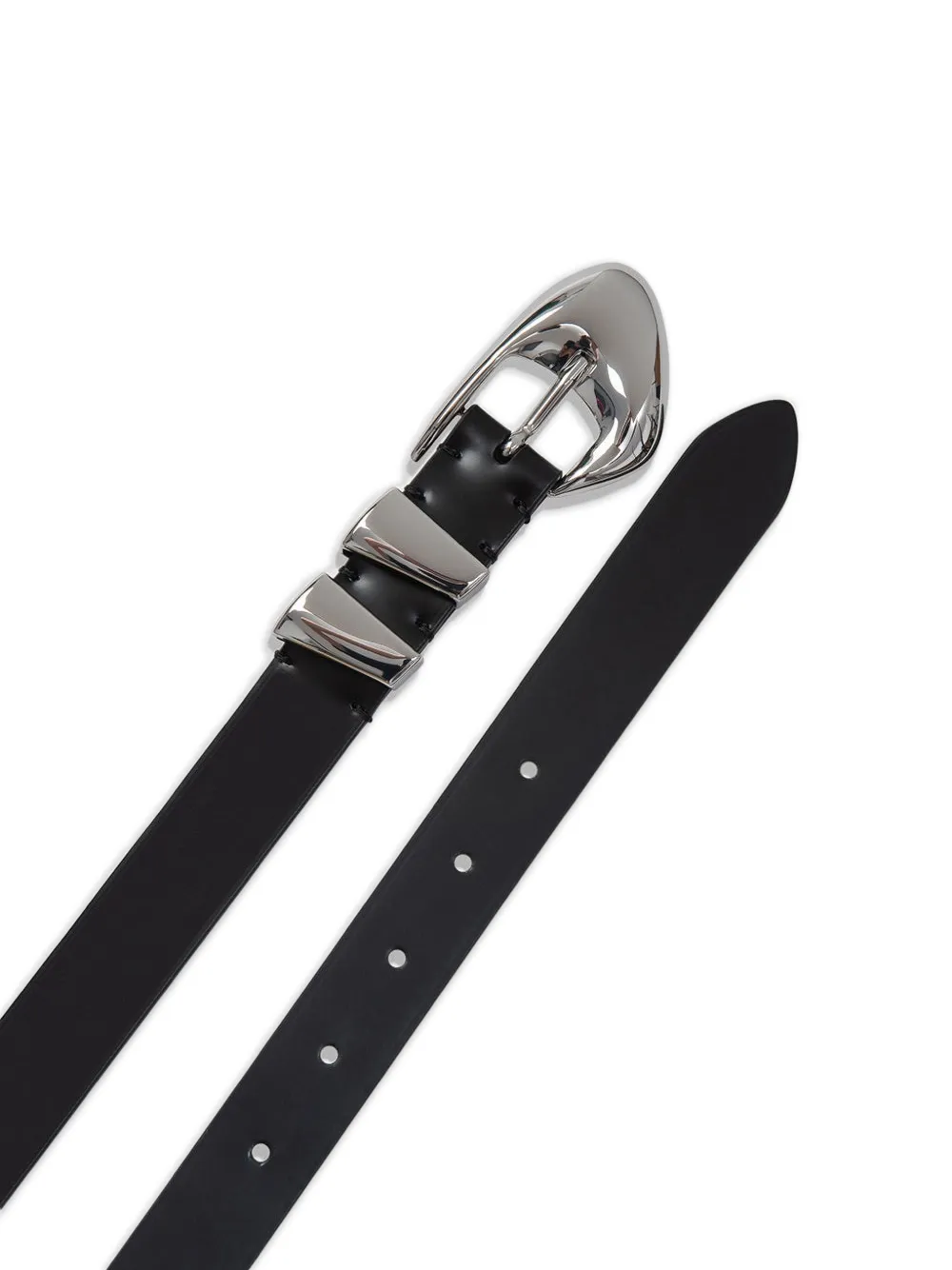  By Far Moore Metal-buckle Belt - Black 