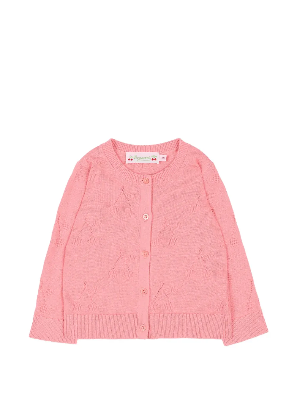 Bonpoint patterned cardigan | Pink | Image 1