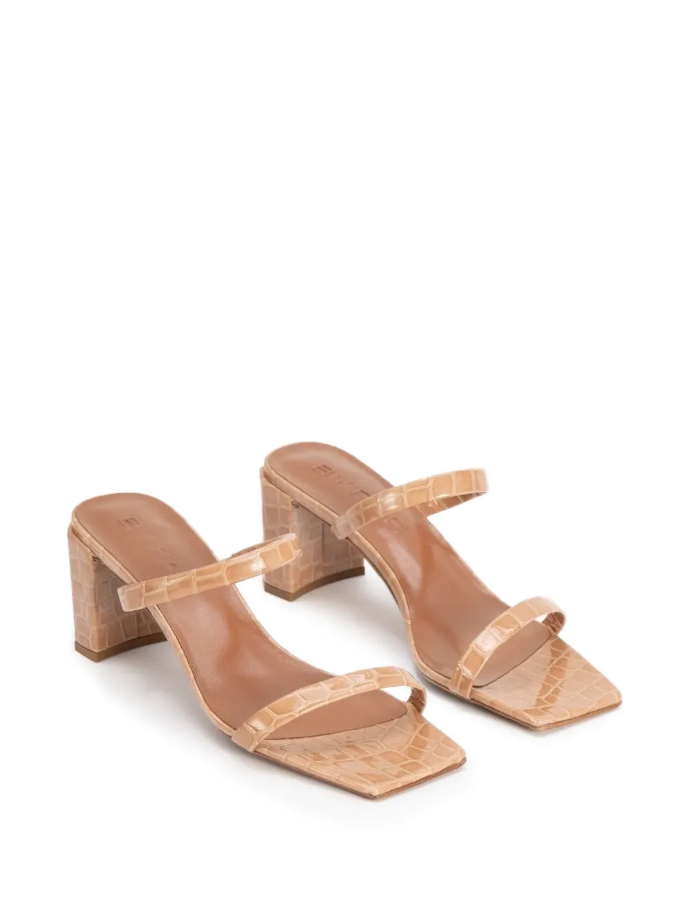 BY FAR Tanya muiltjes met vierkante neus Beige