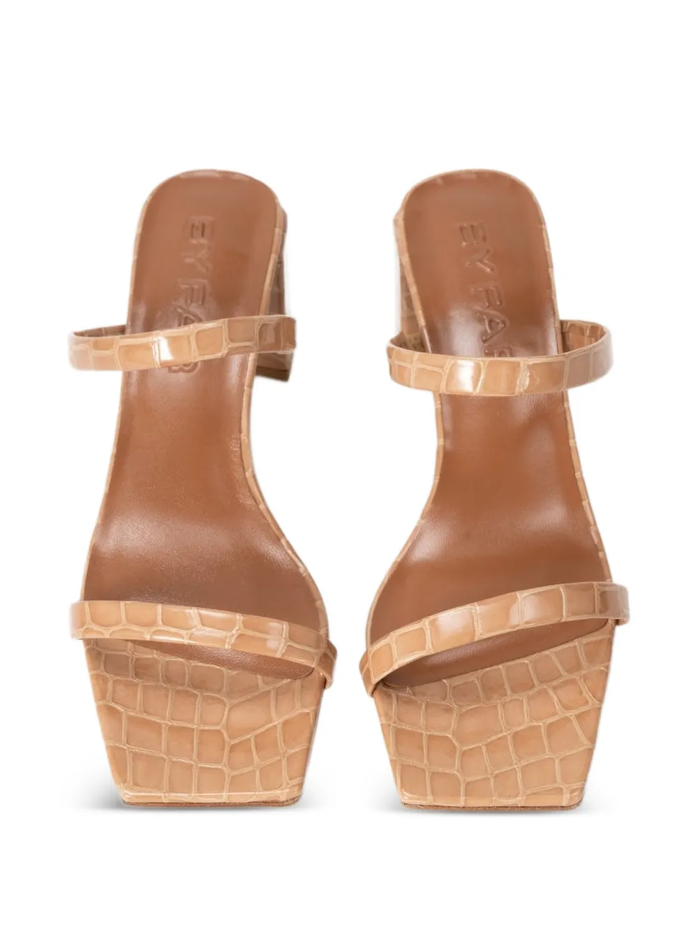 BY FAR Tanya muiltjes met vierkante neus Beige