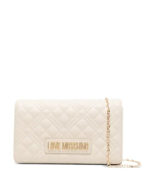 Love Moschino bolsa de mano capitonada