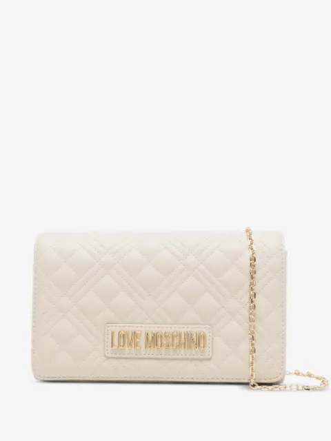 Love Moschino quilted chain clutch bag