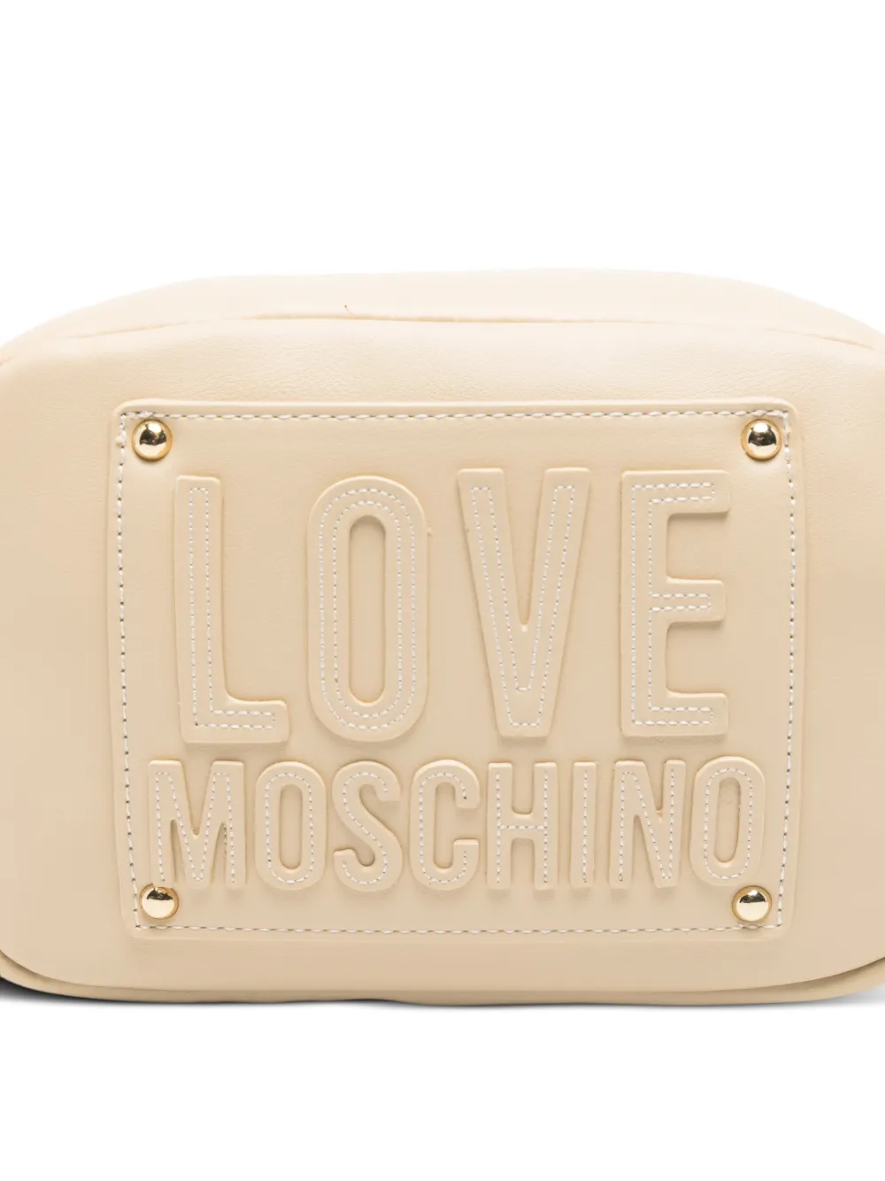 Love Moschino Crossbodytas met logo-reliëf Beige