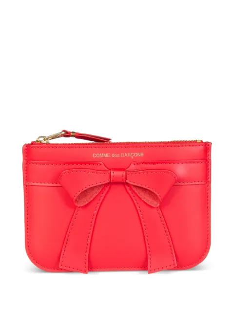 Comme Des Garçons Shirt bow-detail zip wallet