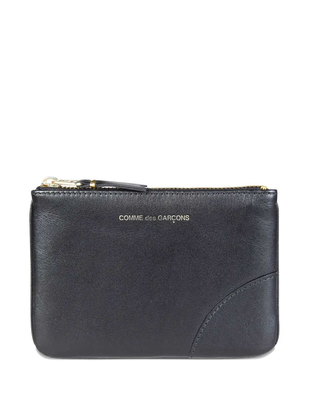 Comme Des Garçons Shirt Classic leather zip card holder - Nero