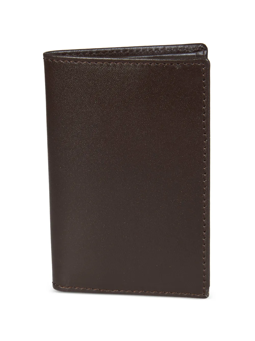 Comme Des Garçons Shirt logo-detail leather wallet - Marrone