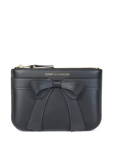 Comme Des Garçons Shirt cartera con detalle de moño