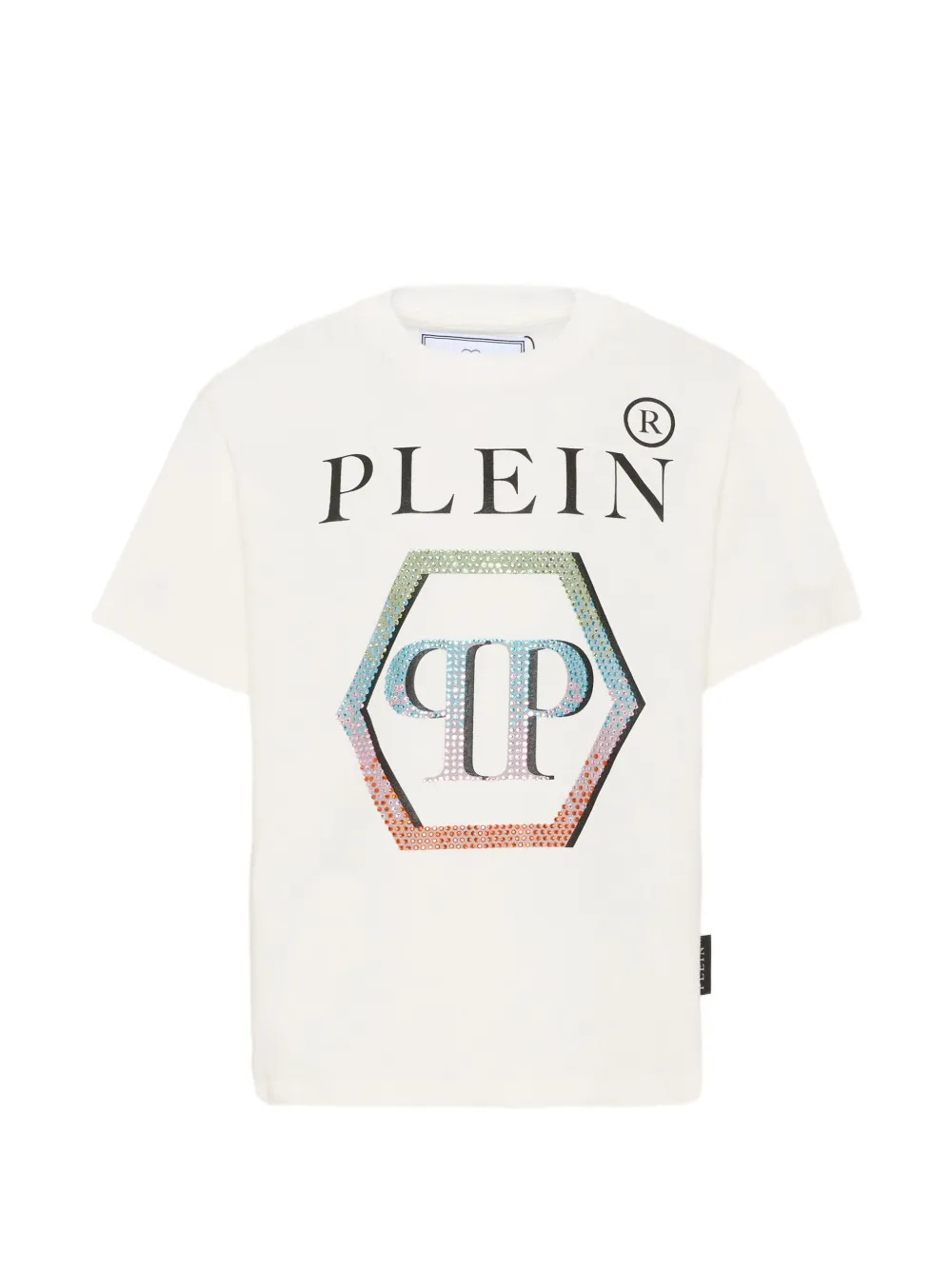 Philipp Plein Junior logo-print T-shirt - Toni neutri