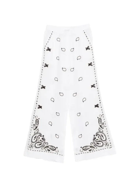 P.A.R.O.S.H. embroidered wide-leg trousers
