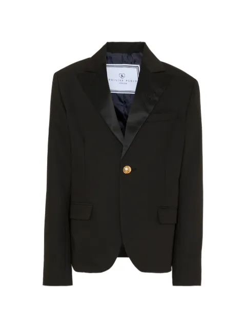 Philipp Plein Junior satin-lapels blazer