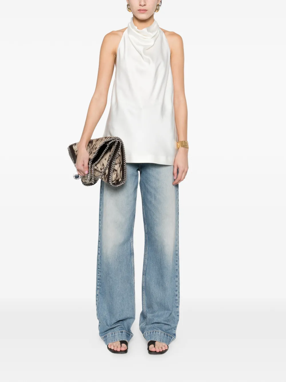 Stella McCartney Top met halternek Wit