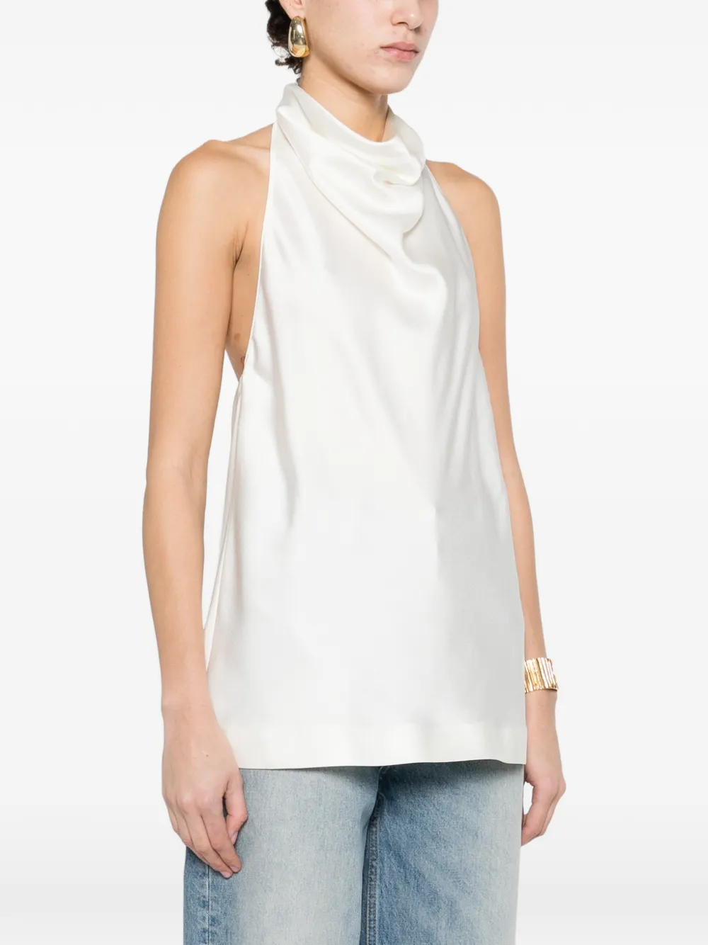Stella McCartney Top met halternek Wit