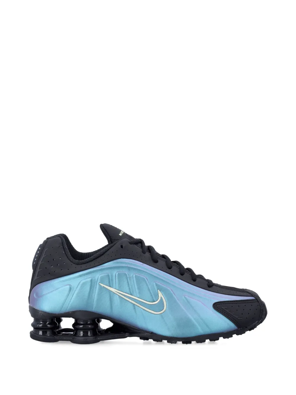 Nike Shox R4 perforated-detail sneakers | Blue | Image 1