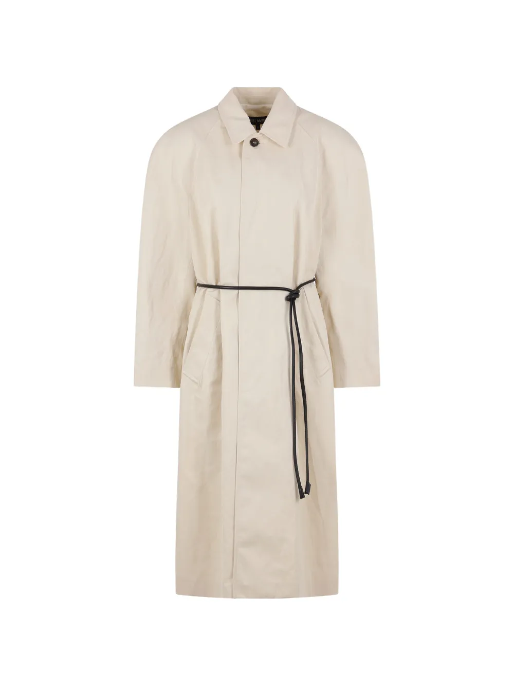 Ter Et Bantine single-breasted belted coat - White