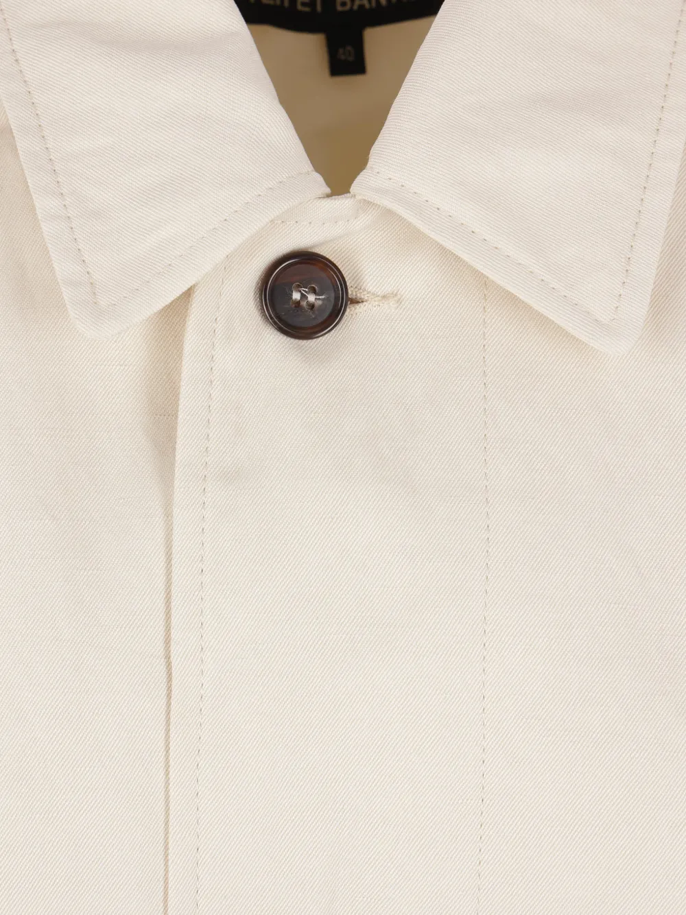  Ter Et Bantine Single-breasted Belted Coat - White 