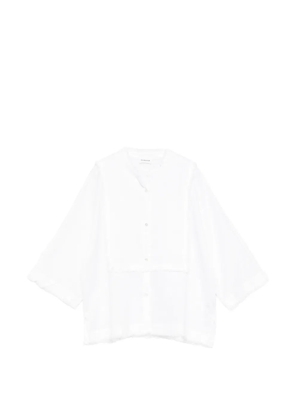 P.A.R.O.S.H. frayed shirt - White