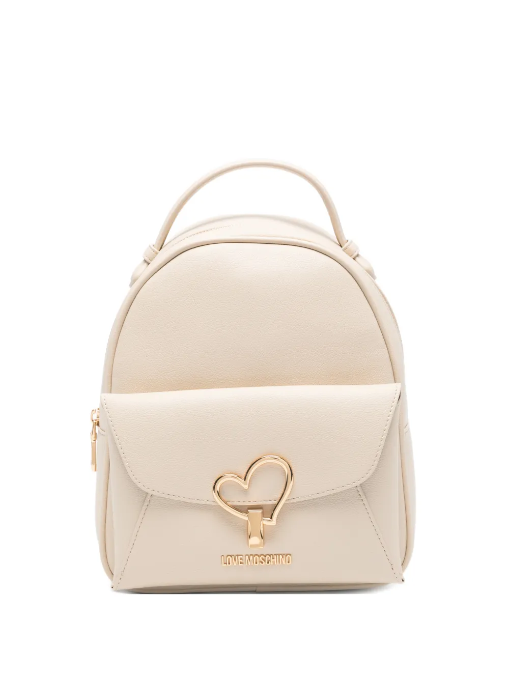 Love Moschino heart-detail backpack - Toni neutri