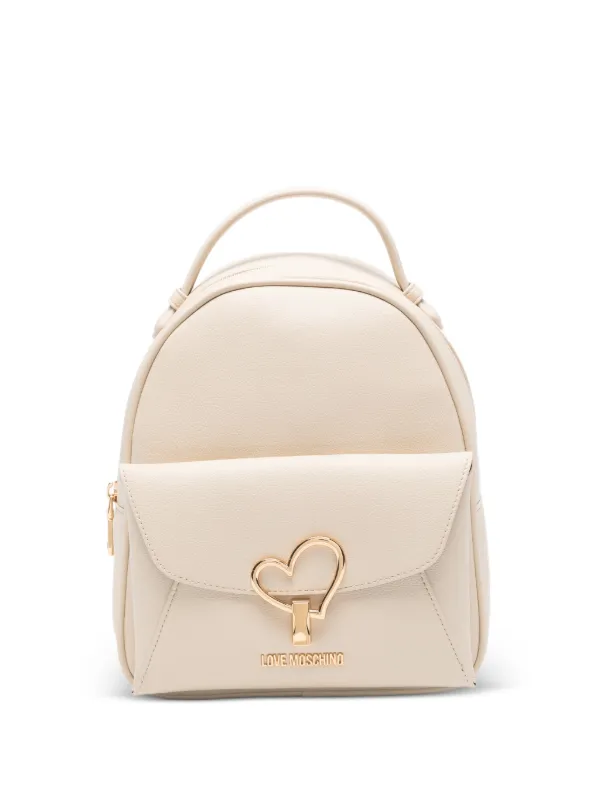 Love Moschino Mochila Com Detalhe De Coração | Neutro | FARFETCH BR