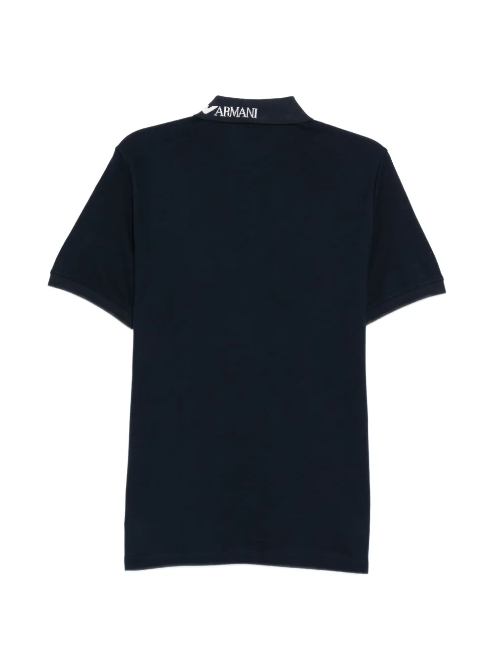 Emporio Armani Poloshirt met logo-kraag Blauw