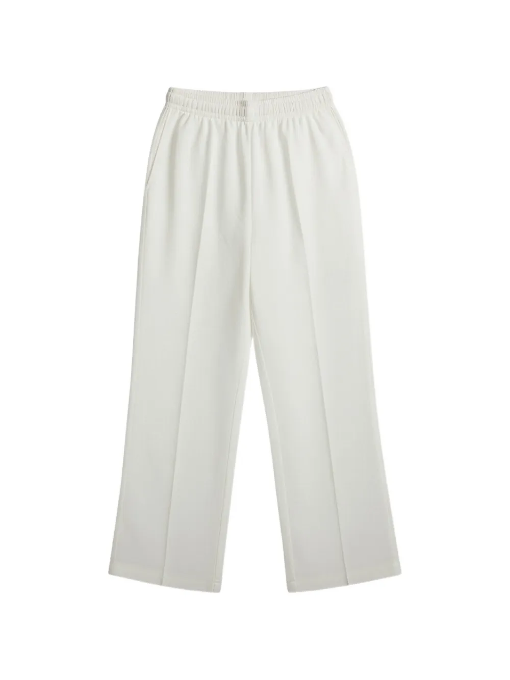 Jil Sander elasticated pressed-crease trousers - Bianco