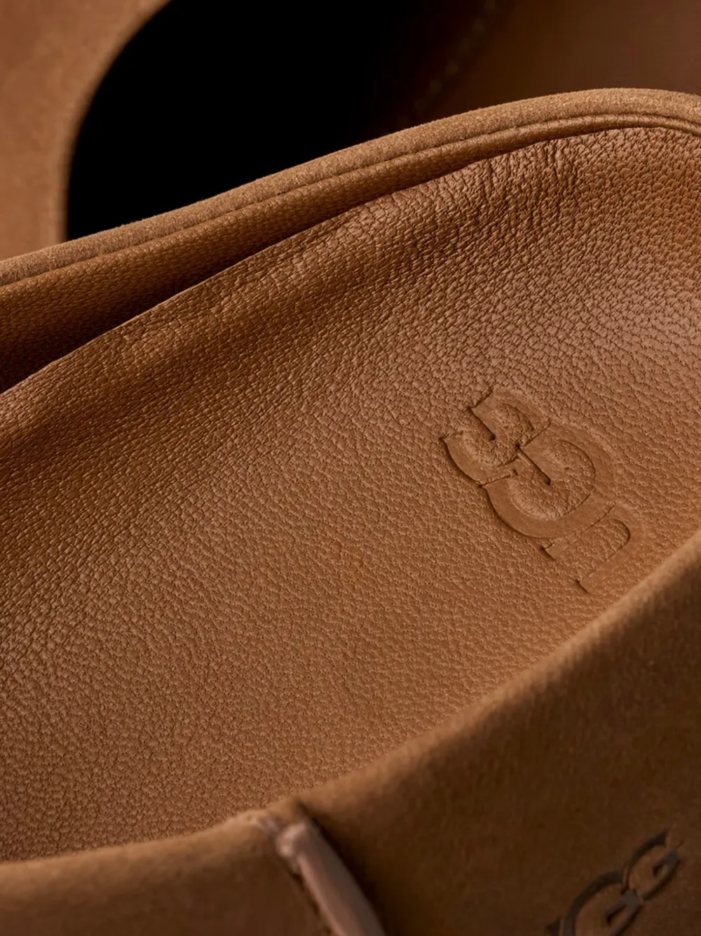 UGG Leren muiltjes met logodetail Bruin