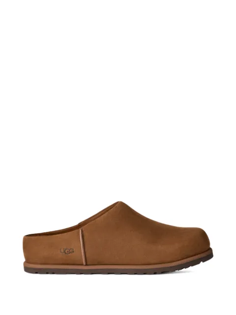 UGG logo-detail leather flat mules
