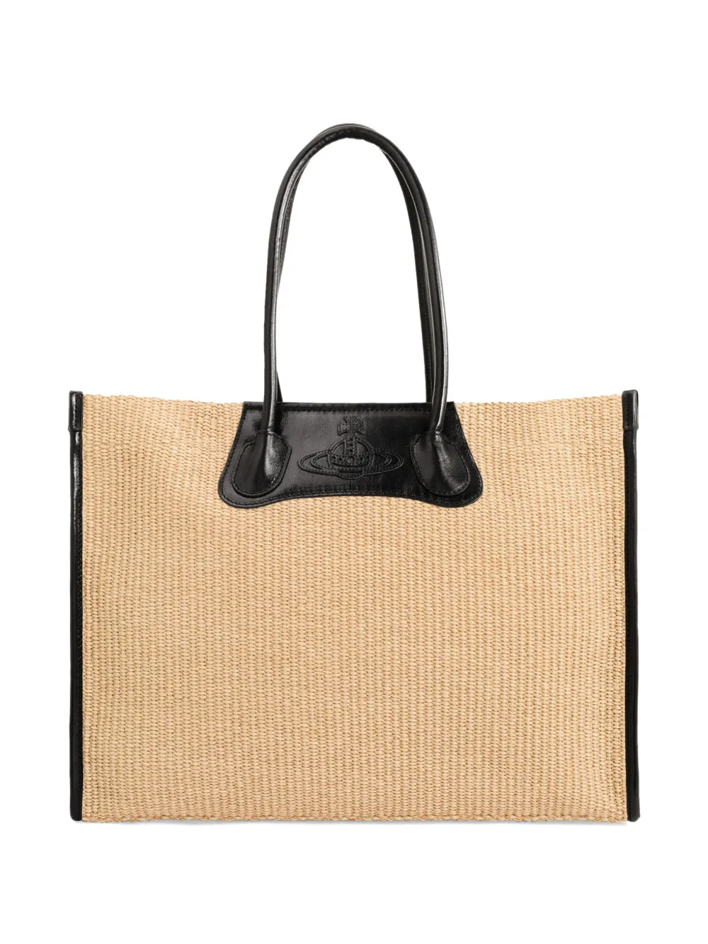 Vivienne Westwood Troy geweven shopper Beige