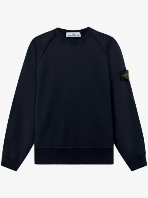 Stone Island 6100041 organic cotton fleece sweatshirt
