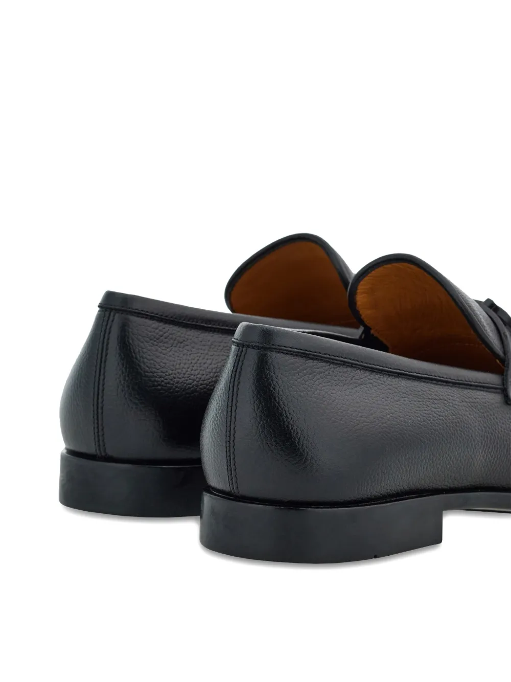 Ferragamo almond-toe loafers Zwart