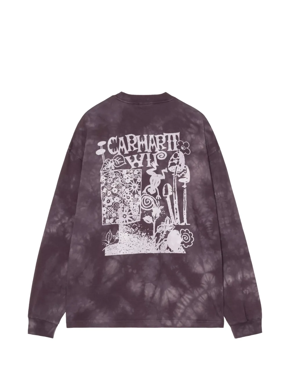 Carhartt WIP L S Radiate sweater met tie-dye print en lange mouwen Paars