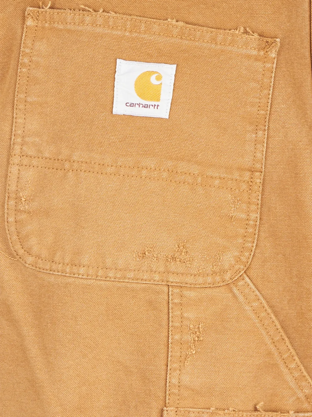 Carhartt WIP Single Knee jeans met logopatch Beige