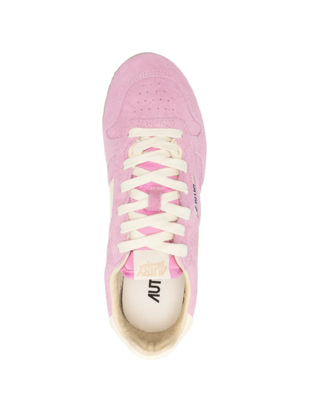 Autry Windspin sneakers met suède vlakken Roze