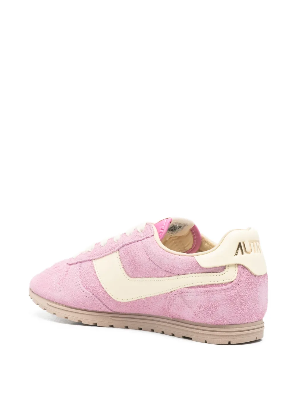 Autry Windspin sneakers met suède vlakken Roze