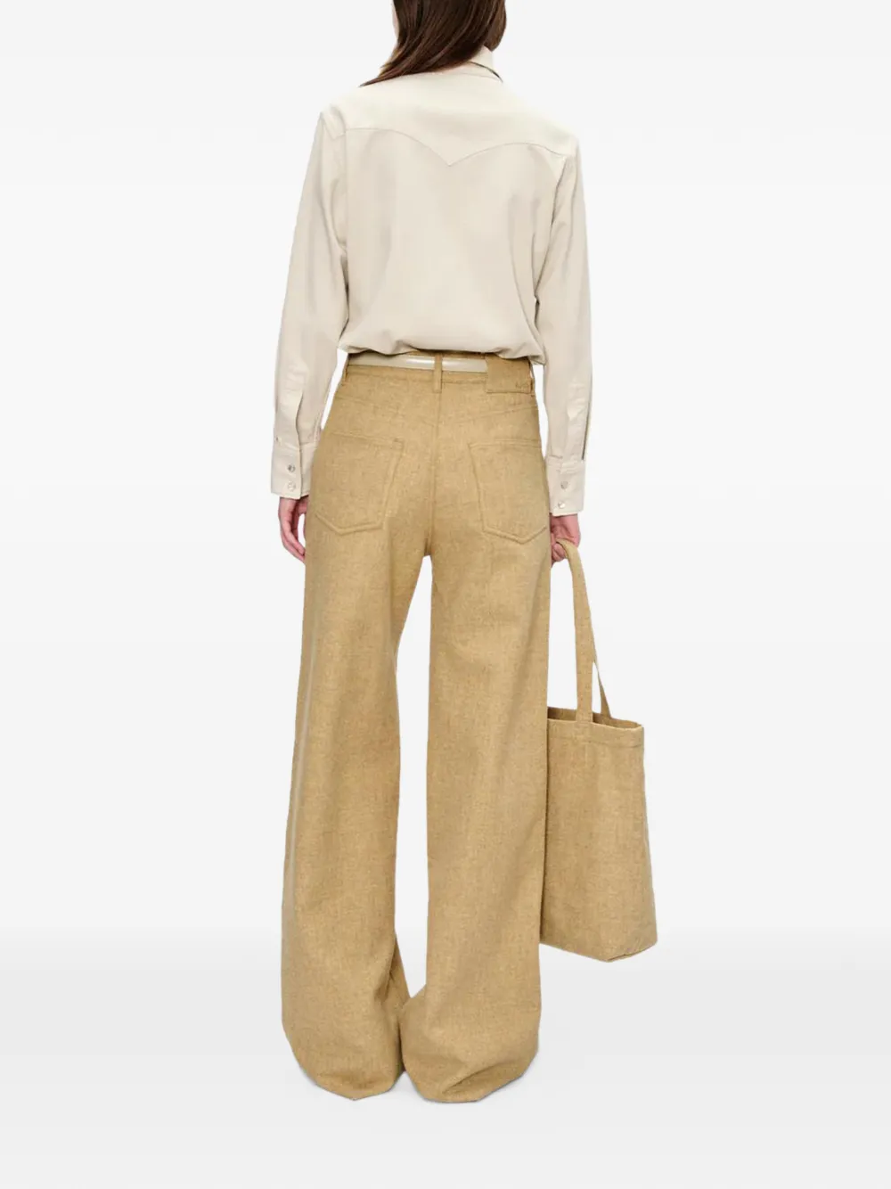  A.p.c. Buttoned Chest-pocket Shirt - Neutrals 