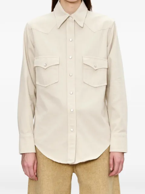 A.P.C. buttoned chest-pocket shirt