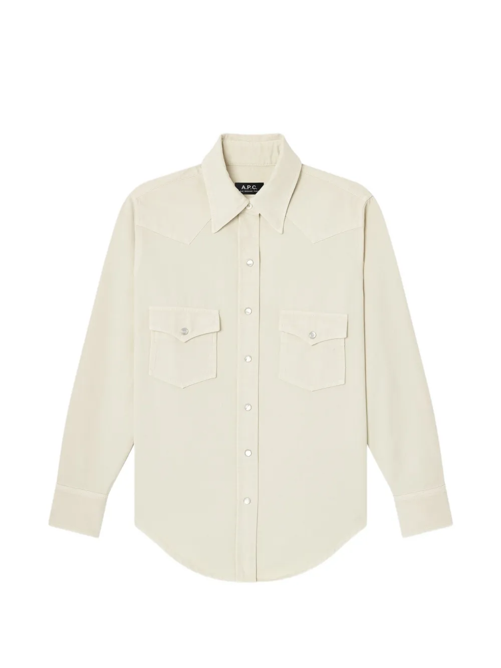 A.P.C. Blouse met borstzak Beige