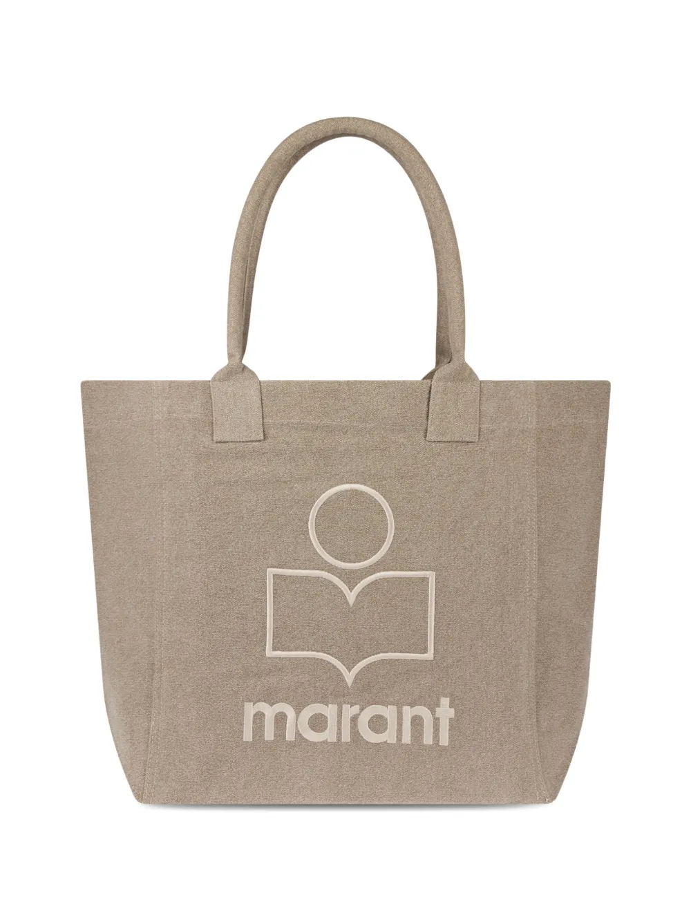 MARANT Yankee logo-detail tote bag - Beige