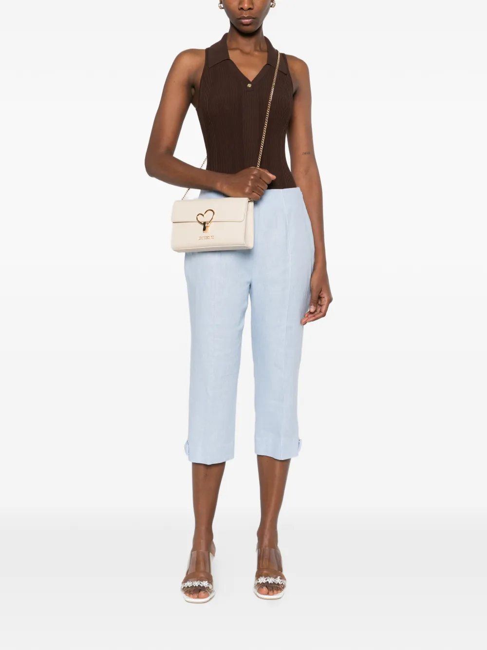 Love Moschino Hartvormige crossbodytas Beige